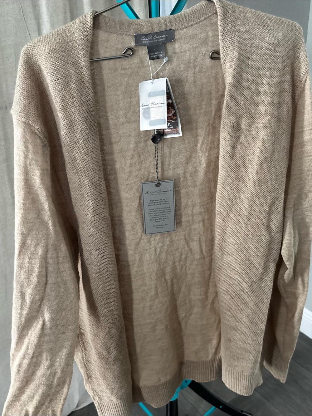 NWT Daniel Cremieux 100% alpaca cardigan - Picture 7 of 11
